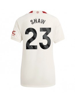 Manchester United Luke Shaw #23 Ausweichtrikot für Frauen 2023-24 Kurzarm